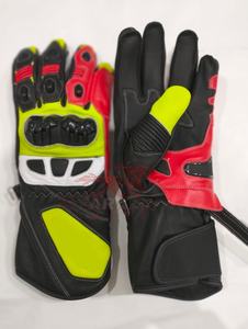 Guantes de motocicleta amarillos de neón 2025 Guantes de moto de carreras unisex Impresión de logotipo personalizado Guantes de carreras protectores multicolores - Product Image 6