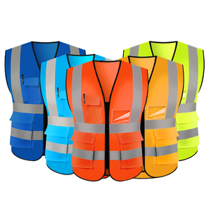 Gilet de sécurité haute visibilité ANSI Classe 2, imperméable, avec LED clignotantes, léger, pour moto, travaux de construction et sécurité extérieure - Product Image 1