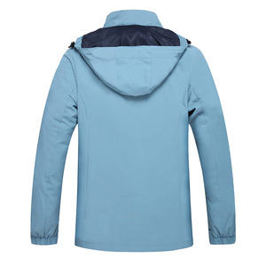 Chaqueta Impermeable de Senderismo con Capucha, Cuello Alto, Mangas Largas, Transpirable, Cálida y Casual - Product Image 2