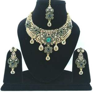 Bridal Necklace Sets Women Zircon Vintage Wedding Engagement Anniversary <b>Gift</b> Jewelry Chokers Brides Accessories Combo Wholesale - Product Image 1