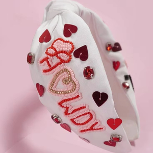 Diadema para el pelo hecha a mano para mujer con bordado de cuentas multicolor, aspecto de lujo a la moda, hecha de diamantes de imitación para Estilismo de fiesta - Product Image 5