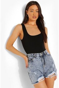 Pantalones Cortos de Mezclilla Elásticos y Transpirables de Moda, Pantalones Cortos de Mezclilla para Mujer, Ropa de Playa y Natación, Estilo Desgastado - Product Image 2