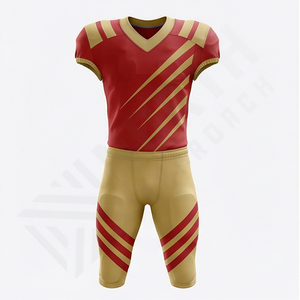 Nuevo Uniforme de Fútbol Americano de Diseño Superior, Sublimación Personalizada, Diseño Profesional, Rendimiento Atlético, Talla Grande - Product Image 1