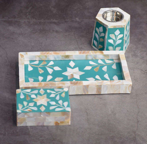 Meilleures ventes, spécial Eid Koweït, coffret de brûleur à bakhoor personnalisé en nacre avec plateau de service, brûleur Madkhan en provenance d'Inde - Product Image 5