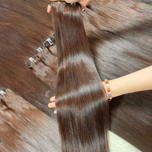 ช่อผมดิบบริสุทธิ์จากเวียดนามแบบสองชั้นที่นุ่มลื่นสำหรับต่อผมผมตรงเรมี่100กรัม - Product Image 3