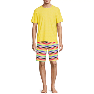 OEM logo personnalisé broderie design imprimé hommes été mode ensemble de shorts décontractés hommes sport à manches courtes hommes ensemble de shorts - Product Image 6