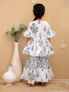 ชุดเดรสเคอร์ติชาราสำหรับเด็กผ้าคอตตอนแท้นุ่มใส่สบายสำหรับใส่ไปปาร์ตี้ - Product Image 3