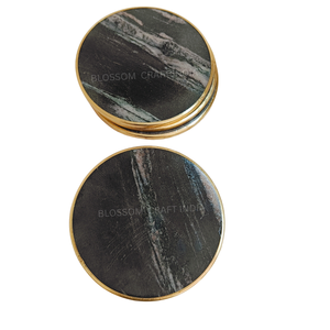 Beautiful <b>Marble</b> <b>Coaster</b> Set Best Quality Top Selling Heavy Stone Drink <b>Coasters</b> Home Kitchen Table Decor Gift - Product Image 1