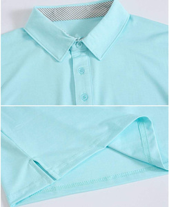 T-Shirt Polo Homme Unisexe 100% Coton 220gsm Tricoté de Haute Qualité Personnalisable Court Anti-Rétrécissement Anti-Rides Solide Dur - Product Image 2