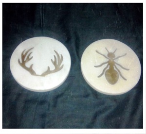 Custom Material Coaster Set Classic Style round Stone Pads for Kitchen Made in India - Product Image 5