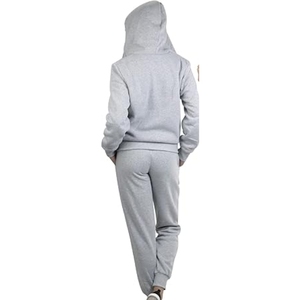 Conjunto Deportivo de Invierno para Mujer, de Alta Calidad, con Capucha, Ajustado, Estampado, Ligero, de Poliéster/Algodón, Tallas Grandes - Product Image 2