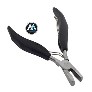Outil professionnel de broyeur de liaison de fusion en acier inoxydable kératine pointe plate Extension de cheveux pré-collée outils d'extension de cheveux - Product Image 1