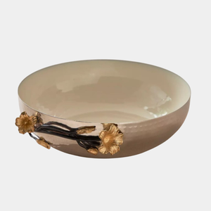 Bol de service de fruits décoratif martelé avec bol de service de nourriture de conception de fleur de gingko pour tout bol de décor d'événements spéciaux - Product Image 5