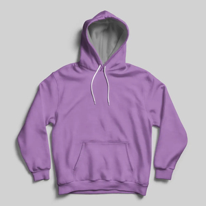 Felpa con cappuccio <span class=keywords><strong>viola</strong></span> da <span class=keywords><strong>uomo</strong></span> in pile 100% cotone, tinta unita, a maniche lunghe, casual, con tasca, vestibilità regolare, per l'autunno - Product Image 1