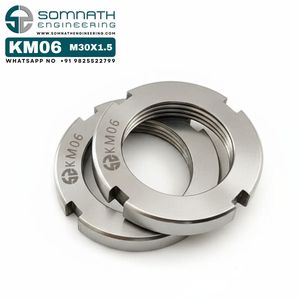 ตัวล็อค KM06น๊อตตัวล็อกเพลาแบบเมตริกที่แม่นยำ M30X1.5สำหรับยึดสเตนเลสสตีล - Product Image 6