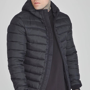 Veste à bulles pour hommes taille personnalisée OEM style rue principale avec col montant hiver coquille en cachemire disponible en gros - Product Image 1