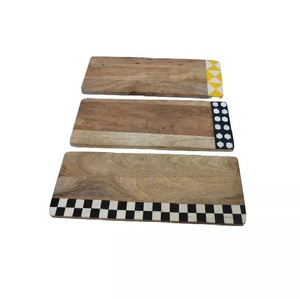 Tabla de cortar de madera de mango Natural de alta calidad, plato de servir de forma ovalada y tabla de queso, nuevo accesorio de cocina elegante - Product Image 6