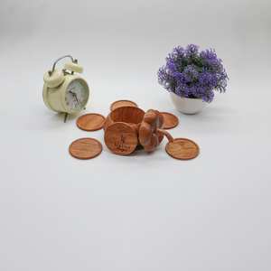 Premium Walnut Wood <b>Tea</b> <b>Coaster</b> Set Trending Handmade Kitchen Table Decor Beverage Mat Export India - Product Image 4