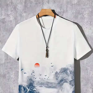 Nueva Camiseta deportiva de verano a la moda para hombre, informal, ajustada, 100% algodón, stock a granel, ropa usada, fardo mixto - Product Image 1