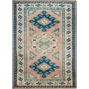 Tapis en laine noués à la main Nuray, motifs abstraits rectangulaires rouge-orange, pour la maison - pour le salon, la chambre à coucher, 9x12 - Pae-1207 - Product Image 1