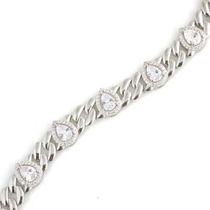 925 Sterling <b>Silver</b> Drop Zircon Stone <b>Bracelet</b> Elegant Crystal <b>Bracelets</b> & <b>Bangles</b> - Product Image 2