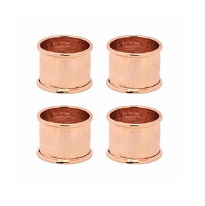 Porte-mouchoirs Résine Ronds De Serviette De Mariage Noël Or Net Coupe Conception Or Couleur Ronds De Serviette - Product Image 6