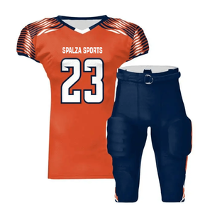 Uniformes de Fútbol Americano Personalizados para Hombre, Manga Corta, Transpirables, Tallas Grandes, Impresión por Sublimación, 100% Poliéster - Product Image 3