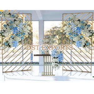 Décoration de scène de mariage occidental Canada, panneaux de fond de mariage asiatique, panneau en cuir pour mariage prix de gros scène personnalisée - Product Image 3