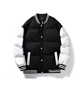 Parka d'hiver pour hommes personnalisée avec col montant Vestes à bulles épaisses et chaudes Nouvelle arrivée Veste à bulles à col montant d'hiver de haute qualité - Product Image 4