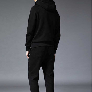Survêtement Streetwear uni unisexe Ensemble 2 pièces de haute qualité pour homme Survêtement coupe-vent ample et léger - Product Image 3
