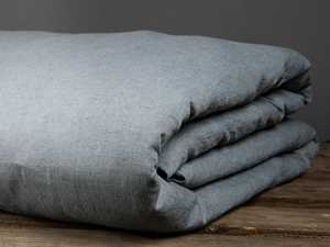 Juego de Ropa de Cama de Lino Donna de 3 Piezas, Funda de Edredón con Botones de Coco Suavizado, 2 Fundas de Almohada a Juego, para Hospitales y Hoteles, 200 Hilos - Product Image 4