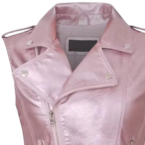 Chaleco de Cuero Personalizado para Mujer, Ropa de Calle de Alta Calidad, Cómodo, Relleno de Algodón, Transpirable - Product Image 4