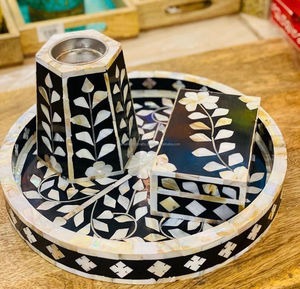 ชุดกระถางธูปสำหรับเผาและฝังกระดูกทำมือชุด Mubkhara พร้อมกล่องเผา - Product Image 3