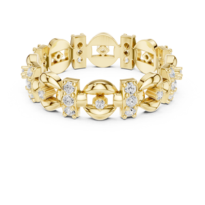 Bague Alphabet 14K pour Idée Cadeau Couple - Product Image 5