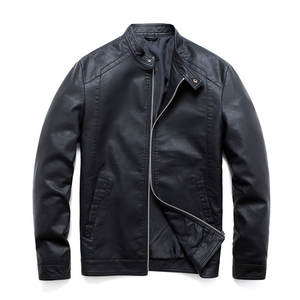 แจ็คเก็ตหนังสไตล์ใหม่สำหรับฤดูหนาว  แจ็คเก็ตหนังสีตามสั่ง คุณภาพสูงสำหรับผู้ชาย - Product Image 1