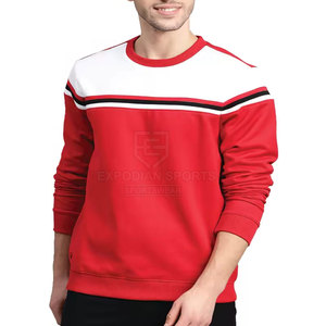 Sweat-shirt en molleton à col rond pour homme, coupe classique, polyester/coton, décontracté, hiver, écologique, respirant, séchage rapide - Product Image 3