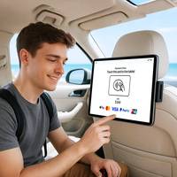 Tableta Publicitaria Personalizada para Asiento Trasero con Soporte, Kiosco de Señalización Digital, Terminal de Entretenimiento para Auto con NFC y Pago por Contacto, Tableta PC ODM