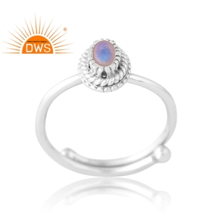 Vintage Design 925 <b>Silver</b> Natural Ethiopian <b>Opal</b> Gemstone <b>Ring</b> Custom Jewelry For Women Gift For Her - Product Image 1