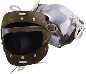 Coudières en acier médiéval avec doublure en cuir calibre 14 armure de la Renaissance juridique lourde pour combattre le bracelet en cuir d'Halloween - Product Image 6