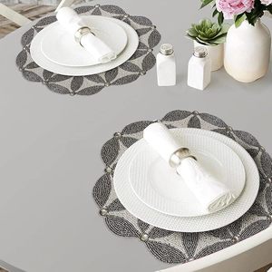 Best Theme Design Glass <b>Beads</b> <b>Placemat</b> Best for Parties & Other Functions Tableware Decorative <b>Placemat</b> Are Made of High Quality - Product Image 6