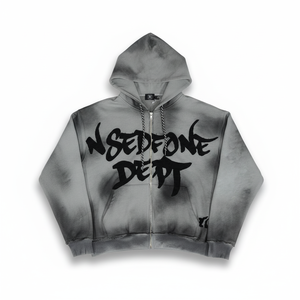 Sudaderas con Capucha Personalizadas con Logotipo Bordado Desgastado, Lavado Ácido, para Hombre y Mujer, Precio Económico, Transpirables y de Secado Rápido - Product Image 1