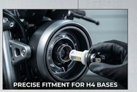 Feux LED TCYATO pour moto, phares LED, faisceaux hauts et bas à haute luminosité, double griffe S2 électrique
