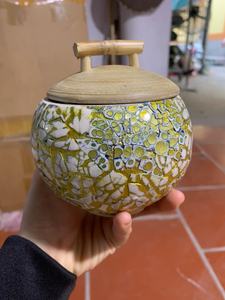 Sustainable Bamboo Mother of Pearl Jar for Decorative Storage <b>Candle</b> Holder and Premium Product Packaging Vietnam - Product Image 6