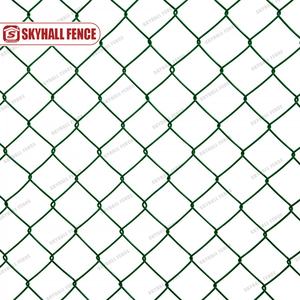 Màu xanh lá cây điện tráng Chuỗi liên kết hàng rào kim cương lưới hàng rào cho bóng đá trường học vườn thú xây dựng - Product Image 4