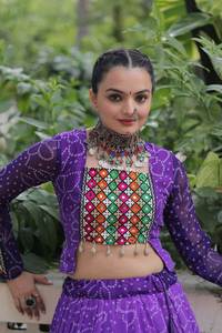 Navratri lehenga choli ชุดพิเศษ navratri chaniya choli อินเดียสำหรับผู้หญิงสวมแบบดั้งเดิม lehenga choli เจ้าสาวผ้าฝ้ายบริสุทธิ์ lehenga - Product Image 2