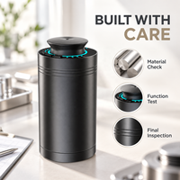 Diffuseur d'air frais compact pour voiture de 20 ml avec application Bluetooth, fonctionnement silencieux à 34 dB et alimentation Type-C pour la conduite quotidienne et les voyages