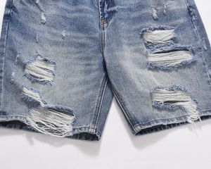 Pantalones Cortos de Mezclilla para Hombre, Diseño Moderno, Cintura Media, Transpirables, Ligeros, Calidad de Mayoreo, Estilo Único, Alta Calidad - Product Image 2
