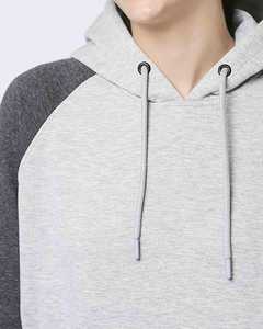 Sudadera con Capucha para Mujer, Gris Claro, Gris Oscuro, de Forro Polar, Manga Larga, Suave, Cálida, Ecológica, Transpirable, con Opción de Logotipo Personalizado, para Invierno - Product Image 4