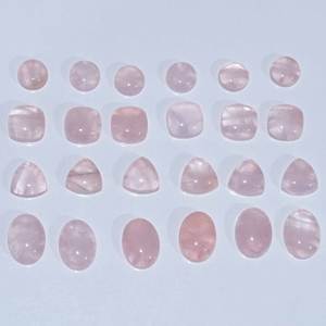Lote de venta al por mayor de piedras preciosas de cabujón suelto de cuarzo rosa Natural de gran calidad para la fabricación de joyas finas - Product Image 3