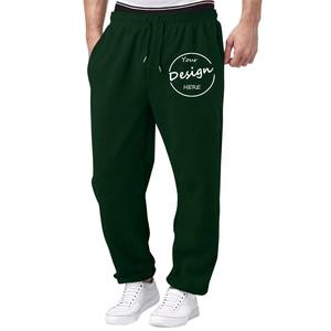 Pantalon de jogging en éponge française en coton lourd personnalisé de haute qualité brodé cordon de serrage 500 GSM pantalon de survêtement pour hommes - Product Image 6